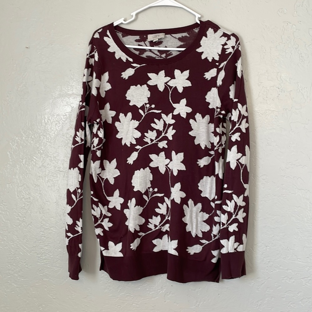 Loft floral sweater